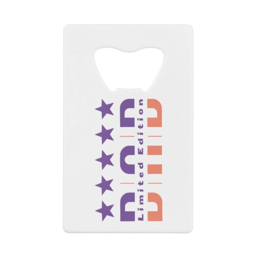 Dad Limited Edition Creditkaart Flessenopener (Voorkant)