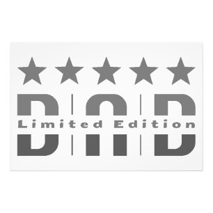 Dad Limited Edition Foto Afdruk