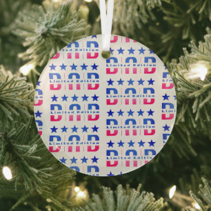 Dad Limited Edition Glas Ornament