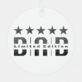 Dad Limited Edition Metalen Ornament (Achterkant)
