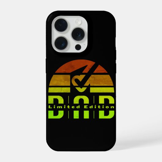Dad Limited Edition: Vaderschap als zichtbaar gevo iPhone Hoesje (Achterkant)