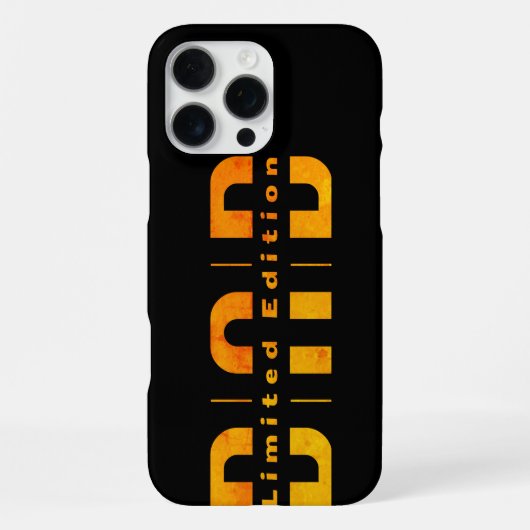Dad Limited Edition: Vaderschap als zichtbaar gevo iPhone Hoesje (Achterkant)