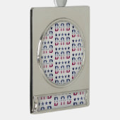 Dad Limited Edition Verzilverd Banner Ornament (Rechts)