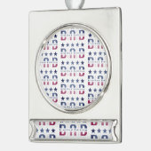 Dad Limited Edition Verzilverd Banner Ornament (Links)