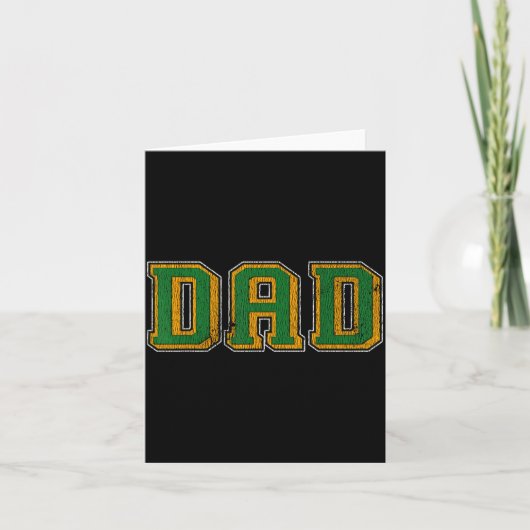 Dad Logo Clic Bold Font Fathers Day Irish Dad P Gr Kaart (Voorkant)