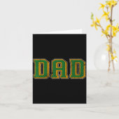 Dad Logo Clic Bold Font Fathers Day Irish Dad P Gr Kaart (Gele Bloem)
