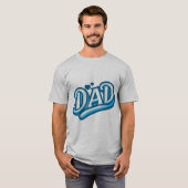 Dad Love Hearts Typography Graphic T-shirt (Voorkant volledig)