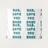 DAD, LOVE YOU BOSS 2 WANDKLEED (Voorkant (horizontaal))