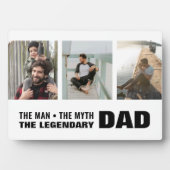 DAD Man Migste Legend Minimale Eenvoudige 3 fotoco Fotoplaat (voorkant)