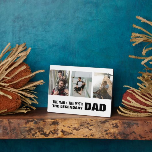 DAD Man Migste Legend Minimale Eenvoudige 3 fotoco Fotoplaat (Zijkant)