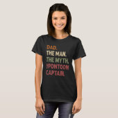 Dad Man Myth Pontoon Captain Daddy Pontoon Funny C T-shirt (Voorkant volledig)