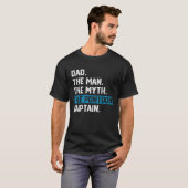 Dad Man Myth Pontoon Captain Fathers Day  Daddy Po T-shirt (Voorkant volledig)