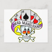 Dad Mans Hand Old School Tattoo Briefkaart (Voorkant)
