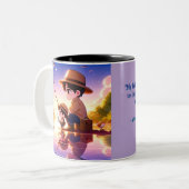 Dad & Me – Chibi Vist Avontuur Mok Product Des (Voorkant links)