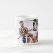 DAD Meerdere fotocollage & aangepast monogram Koffiemok (Center)