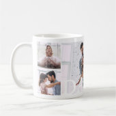 DAD Meerdere fotocollage & aangepast monogram Koffiemok (Links)