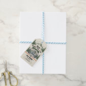 Dad Memory Trail Club | Vaderdag foto Cadeaulabel (Met Touw)