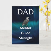 Dad Mentor Gidskaart - Eagle Northern Lights Kaart (Gele Bloem)