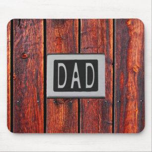 DAD Metal Barn Wood Achtergrond Muismat