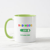 Dad Mode AAN Activeren 2026 Zwangerschapsaankondi Mok (Links)