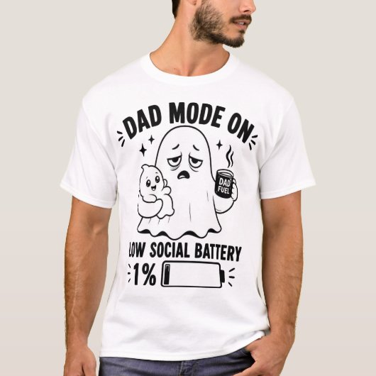 Dad Mode Aan T-Shirt (Voorkant)