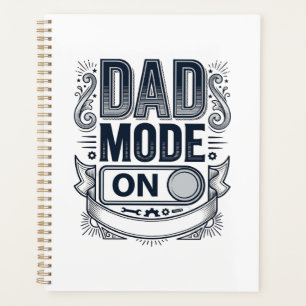 Dad Mode Aan Vintage Gravure Shirt Ontwerp_1 Planner