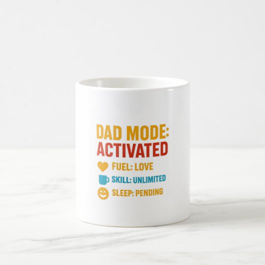 Dad Mode Activated Funny Vaderdag Gift Koffiemok (Center)