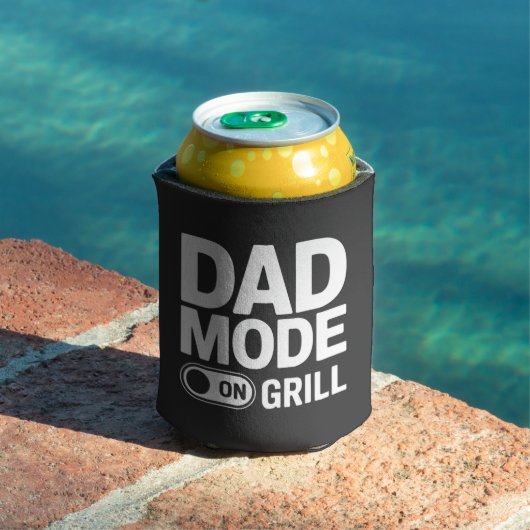 Dad Mode Grill On BBQ Humor Blikjeskoeler (Insitu Zwembad)