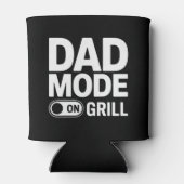 Dad Mode Grill On BBQ Humor Blikjeskoeler (Achterkant)