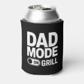 Dad Mode Grill On BBQ Humor Blikjeskoeler (Blikje Achterkant)