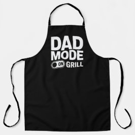 Dad Mode Grill On Funny BBQ Dad Quote Schort