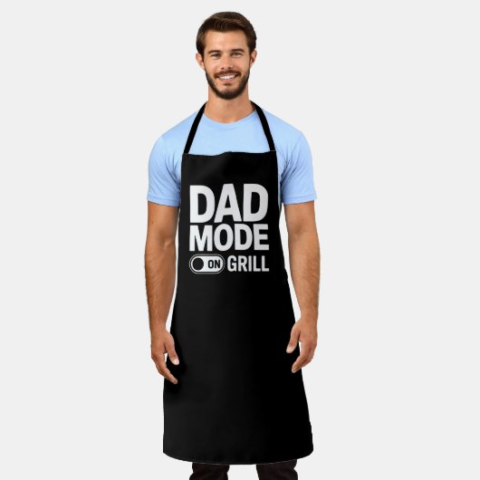 Dad Mode Grill On Funny BBQ Dad Quote Schort (Gedragen)