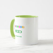 Dad Mode ON Activated 2026  Pregnancy Announcement Mok (Voorkant links)