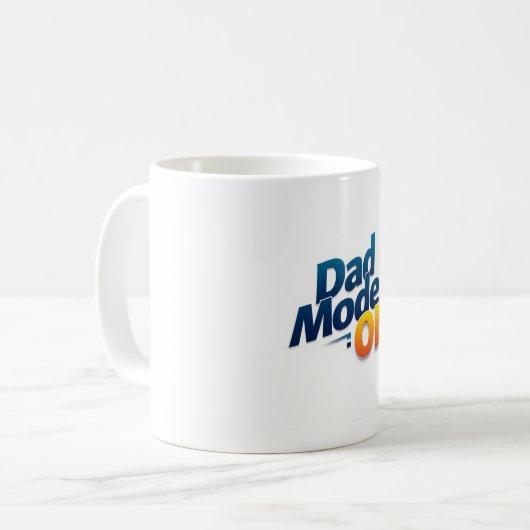 Dad Mode ON Coffee Mok – Grappig Vaderdag cadeau (Voorkant links)