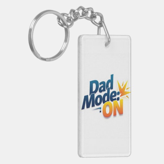 Dad Mode ON Sleutelhanger - klein grappig cadeau v (Voorkant Links)