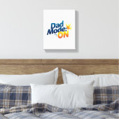 Dad Mode ON Wall Art – Grappig Canvas voor Vaders  (Insitu (Slaapkamer))