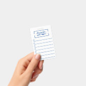 Dad Modern Blue Monogram To Do List Badge (Handheld)