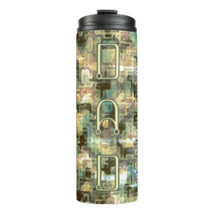 Dad moderne dystopische camouflage thermische tumb thermosbeker