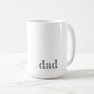 DAD Moderne Typografie Vaderdag Joy Kinder Fun Koffiemok