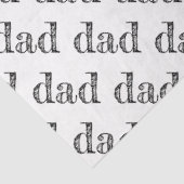 DAD Moderne Typografie Vaderdag Patroon Joy Kinder Tissuepapier (Detail)