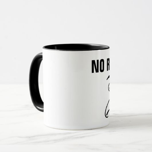 DAD-MOKKEN, GEEN RESPECT Koffiebuizen Mok (Voorkant links)