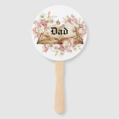 Dad & Mom Fairytale Book Flowers Rose Baby Shower Handwaaier (Voorkant)