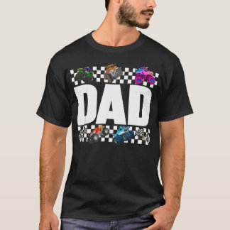 Dad Monster Truck Familie Crew Verjaardag Matching T-shirt