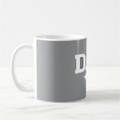 Dad Mustache Mug Grey and White Koffiemok (Links)