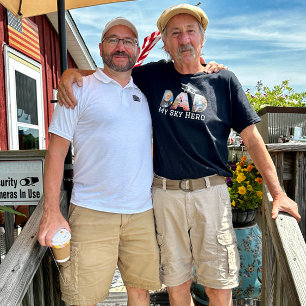 DAD My Sky Hero Typografie, Fotocollage T-shirt