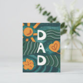Dad - Nationale Papa Appreciation Day Groen Briefkaart (Staand voorkant)