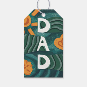 Dad - Nationale Papa Appreciation Day Groen Cadeaulabel