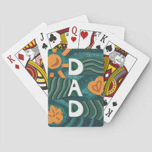 Dad - Nationale Papa Appreciation Day Groen Pokerkaarten