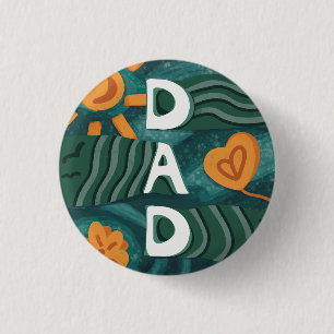 Dad - Nationale Papa Appreciation Day Groen Ronde Button 3,2 Cm