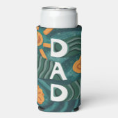 Dad - Nationale Papa Appreciation Day Groen Seltzer Blikjeskoeler (Seltzer Voorkant)